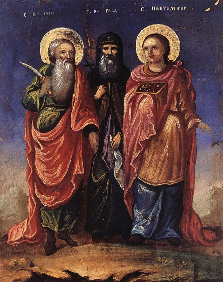 Saints llie,Sava and Pantelimon